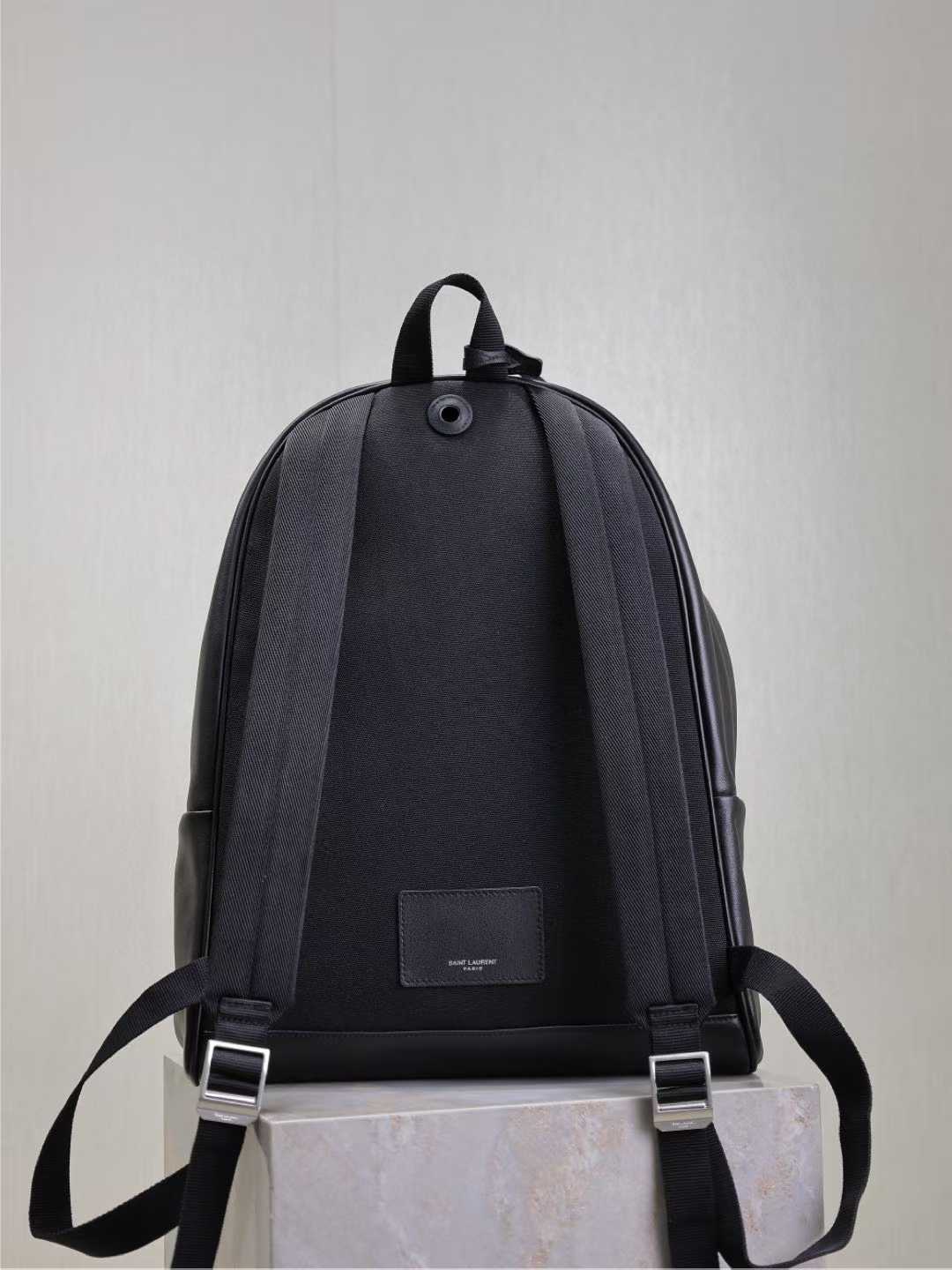 YSL BLACK Backpack ‘City’ 326865 - Image 9