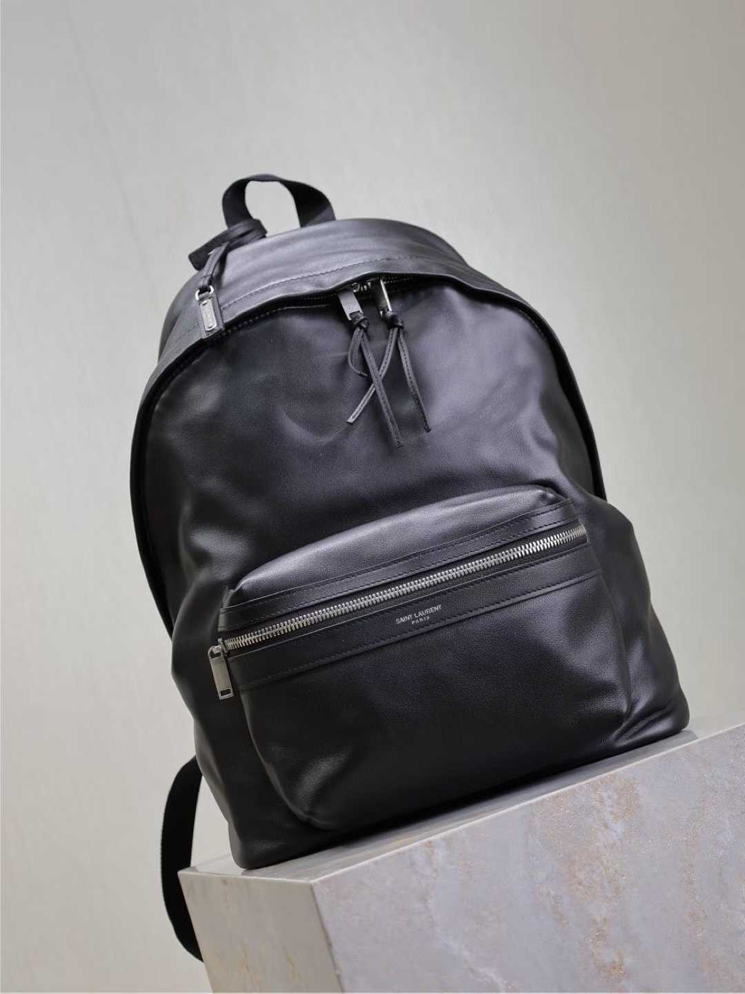 YSL BLACK Backpack ‘City’ 326865 - Image 5