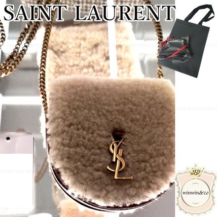 Saint Laurent Chain Elegant Style Logo Shoulder Bags