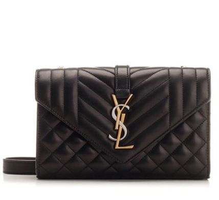 Saint Laurent ENVELOPPE Casual Style Calfskin 3WAY Plain Party Style Office Style - Image 3