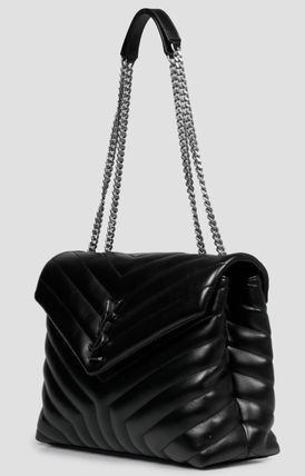 Saint Laurent LOU LOULOU MEDIUM IN QUILTED ??Y?? LEATHER (574946DV7261000) - Image 3