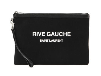 Saint Laurent Casual Style Unisex Street Style Logo Clutches (565722 96NAE 1070) - Image 2