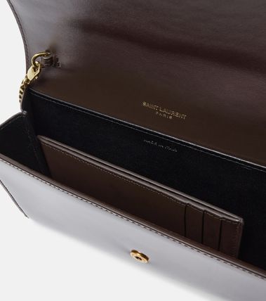 Saint Laurent UPTOWN Plain Leather Logo Shoulder Bags - Image 3