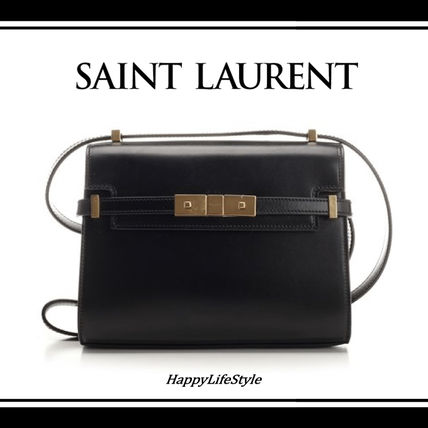 Saint Laurent 2023-24FW Casual Style Calfskin Bi-color Plain Leather Elegant Style