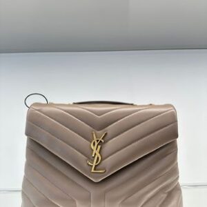 Saint Laurent LOULOU Casual Style 2WAY Plain Leather Office Style Elegant Style (574946 DV727)
