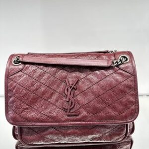 Saint Laurent Niki Casual Style Plain Leather Office Style Elegant Style (498894 0EN04)