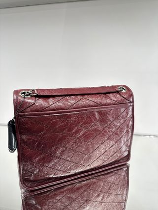 Saint Laurent Niki Casual Style Plain Leather Office Style Elegant Style (498894 0EN04) - Image 2