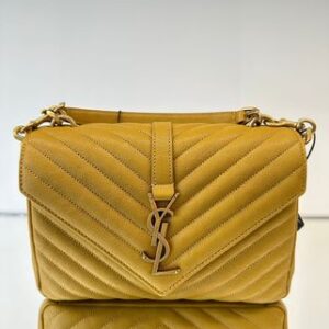 Saint Laurent COLLEGE COLLEGE MEDIUM CHAIN BAG IN QUILTED LEATHER (600279 BRM07)