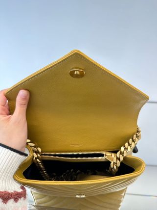 Saint Laurent COLLEGE COLLEGE MEDIUM CHAIN BAG IN QUILTED LEATHER (600279 BRM07) - Image 2