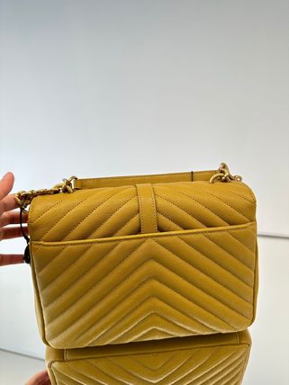 Saint Laurent COLLEGE COLLEGE MEDIUM CHAIN BAG IN QUILTED LEATHER (600279 BRM07) - Image 3