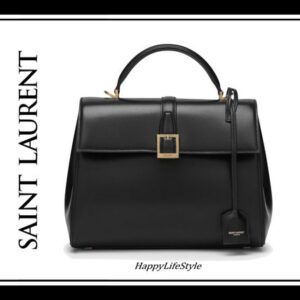 Saint Laurent 2022-23FW Casual Style Calfskin 2WAY Bi-color Plain Leather