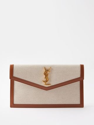 Saint Laurent 2023 SS Casual Style Plain Logo Shoulder Bags