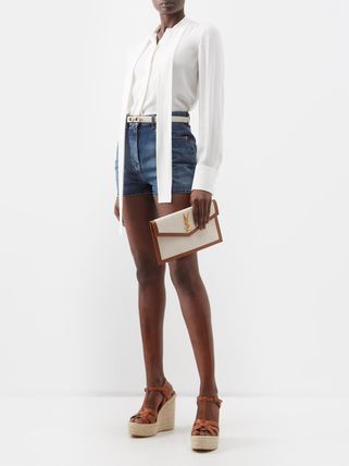 Saint Laurent 2023 SS Casual Style Plain Logo Shoulder Bags - Image 5