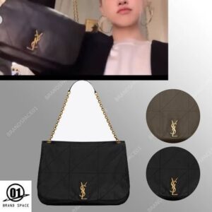 Saint Laurent Casual Style Plain Leather Party Style Office Style
