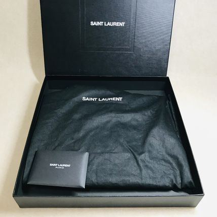 Saint Laurent Dots Calfskin Leather Logo Clutches - Image 2