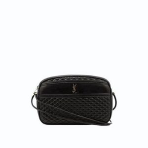 Saint Laurent VICTOIRE CAMERA BAG IN QUILTED LAMBSKIN
