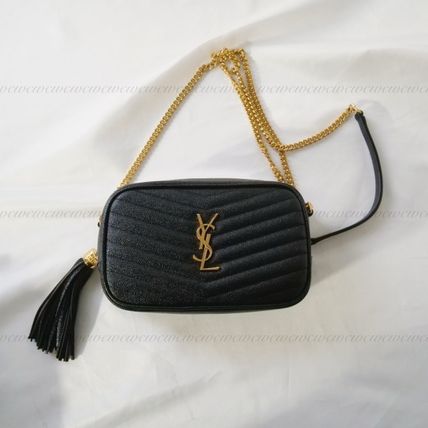 Saint Laurent LOU MINI BAG IN QUILTED GRAIN DE POUDRE EMBOSSED LEATHER (6125791GF081000, 6125791GF011000) - Image 5