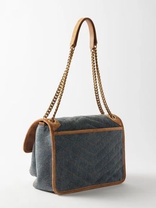 Saint Laurent Niki 2021-22FW Casual Style Denim Chain Plain Party Style Office Style - Image 2