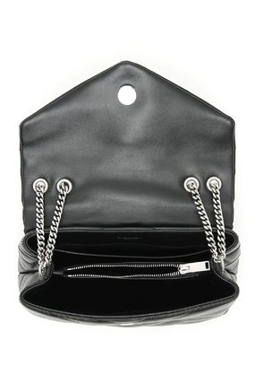 Saint Laurent LOULOU Calfskin Leather Logo Shoulder Bags (494699 DV726 1000) - Image 5