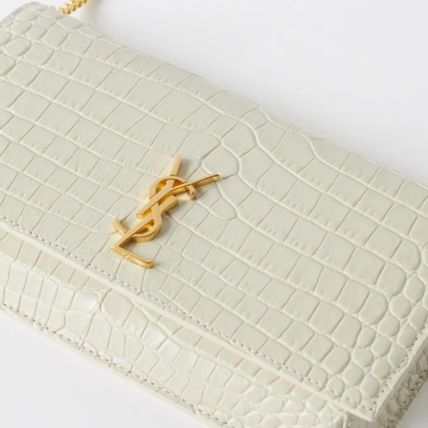 Saint Laurent Casual Style Calfskin Crocodile 2WAY Chain Plain Leather (1554783) - Image 5