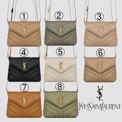 Saint Laurent LOULOU Casual Style Calfskin Plain Leather Crossbody Logo (678401DV7073317, 678401DV7072516, 678401DV7072826, 678401DV7079207, 678401DV7071000, 678401DV7072721, 678401DV7071229, 678401DV7072346)