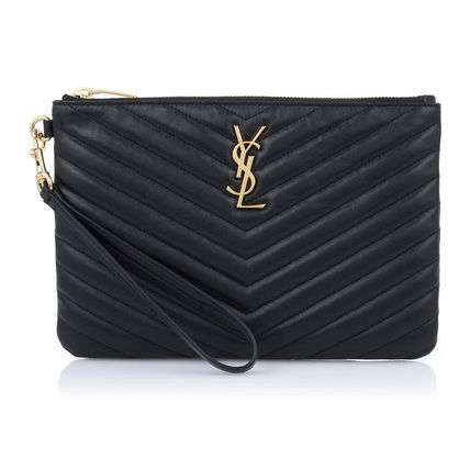 Saint Laurent Street Style Leather Office Style Formal Style Clutches - Image 2