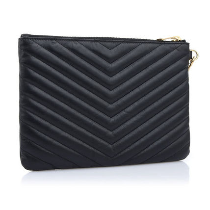 Saint Laurent Street Style Leather Office Style Formal Style Clutches - Image 4