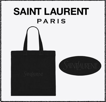 Saint Laurent RIVE DROITE 2023 SS Casual Style Unisex Blended Fabrics A4 Bi-color Plain