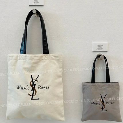 Saint Laurent Casual Style Unisex Canvas A4 Plain Office Style - Image 2
