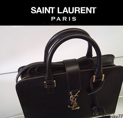 Saint Laurent CABAS Saint Laurent 2WAY Plain Leather Elegant Style Handbag (568853, 472466 DV70O) - Image 3