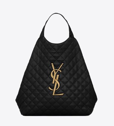 Saint Laurent 2022-23FW Casual Style A4 2WAY Plain Leather Party Style Elegant Style (698651AAANG1000) - Image 4