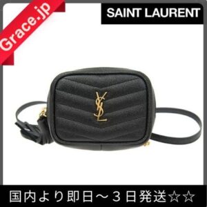 Saint Laurent Chain Leather Logo Shoulder Bags