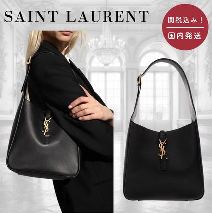 Saint Laurent Leather Logo Shoulder Bags
