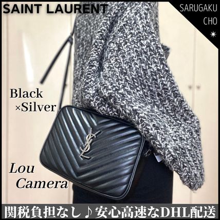 Saint Laurent LOU Casual Style Tassel Leather Party Style Office Style