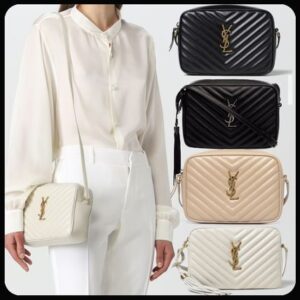 Saint Laurent LOU 2019-20FW Leather Crossbody Logo Cyber Monday Flash SALE Shoulder Bags (761554DV7071000, 715232DV7079207, 715232DV7072721, 715232DV7071000)