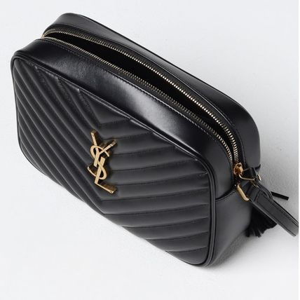 Saint Laurent LOU 2019-20FW Leather Crossbody Logo Cyber Monday Flash SALE Shoulder Bags (761554DV7071000, 715232DV7079207, 715232DV7072721, 715232DV7071000) - Image 2