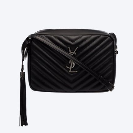 Saint Laurent LOU 2019-20FW Leather Crossbody Logo Cyber Monday Flash SALE Shoulder Bags (761554DV7071000, 715232DV7079207, 715232DV7072721, 715232DV7071000) - Image 5