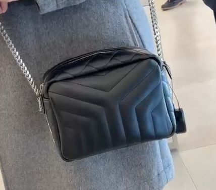 Saint Laurent LOULOU Casual Style Lambskin Chain Plain Elegant Style Crossbody - Image 2