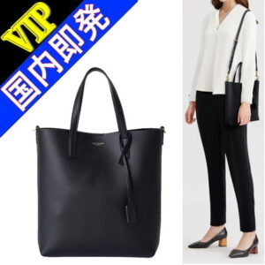 Saint Laurent Casual Style Unisex 2WAY Plain Leather Office Style (600307CSV0J1000, 600307)