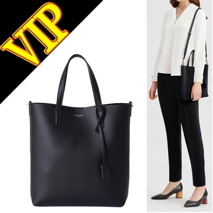 Saint Laurent Casual Style Unisex 2WAY Plain Leather Office Style (600307CSV0J1000, 600307) - Image 2