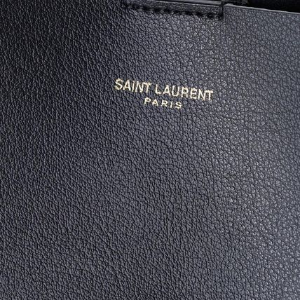 Saint Laurent Casual Style Unisex 2WAY Plain Leather Office Style (600307CSV0J1000, 600307) - Image 5