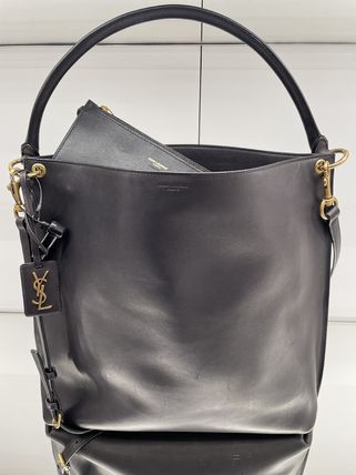 Saint Laurent Casual Style A4 2WAY Plain Leather Office Style (635266 0RJ0W 1000)