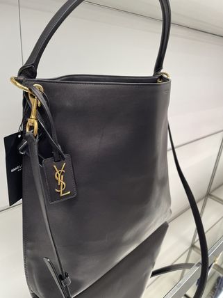 Saint Laurent Casual Style A4 2WAY Plain Leather Office Style (635266 0RJ0W 1000) - Image 2