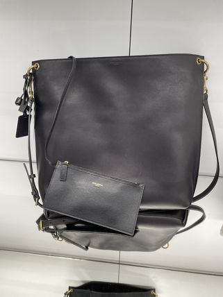 Saint Laurent Casual Style A4 2WAY Plain Leather Office Style (635266 0RJ0W 1000) - Image 4