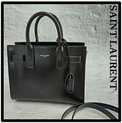 Saint Laurent Casual Style Street Style Logo Shoulder Bags