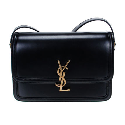Saint Laurent Casual Style Calfskin Street Style Leather Party Style