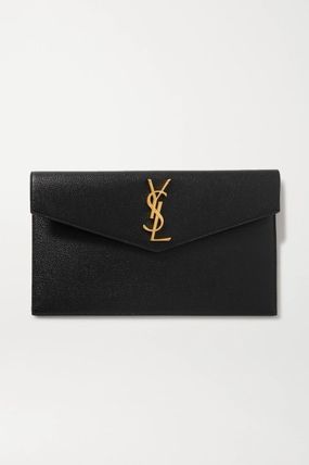 Saint Laurent UPTOWN 2020-21FW Unisex Calfskin Plain Party Style Logo Clutches - Image 2