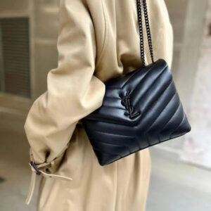 Saint Laurent Casual Style Leather Elegant Style Logo Shoulder Bags (678401 DV7081000)