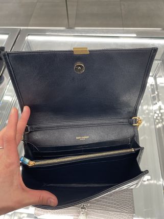 Saint Laurent Casual Style 3WAY Plain Leather Party Style Elegant Style (612544 DV707 9141) - Image 3