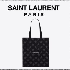 Saint Laurent RIVE DROITE 2023 Cruise Star Casual Style Unisex Canvas A4 Bi-color Party Style
